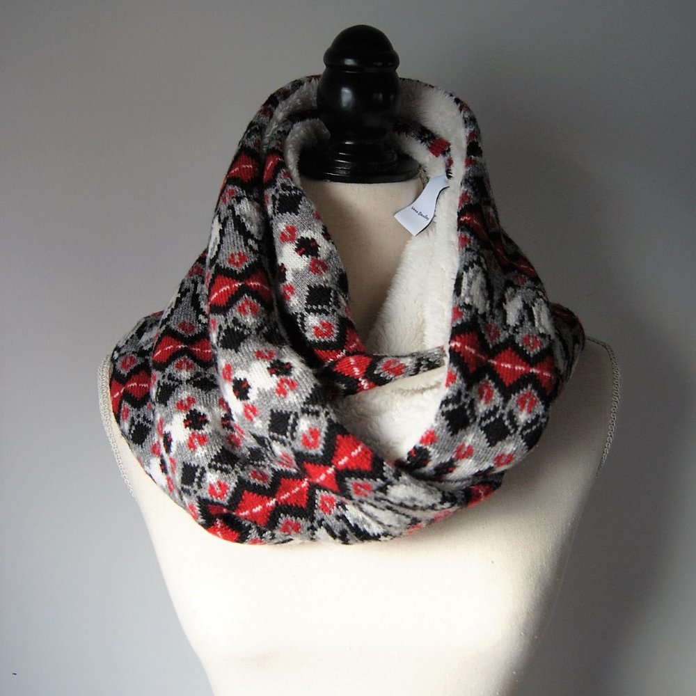 Vera Bradley "Playful Penguins" Cozy Cowl in Red